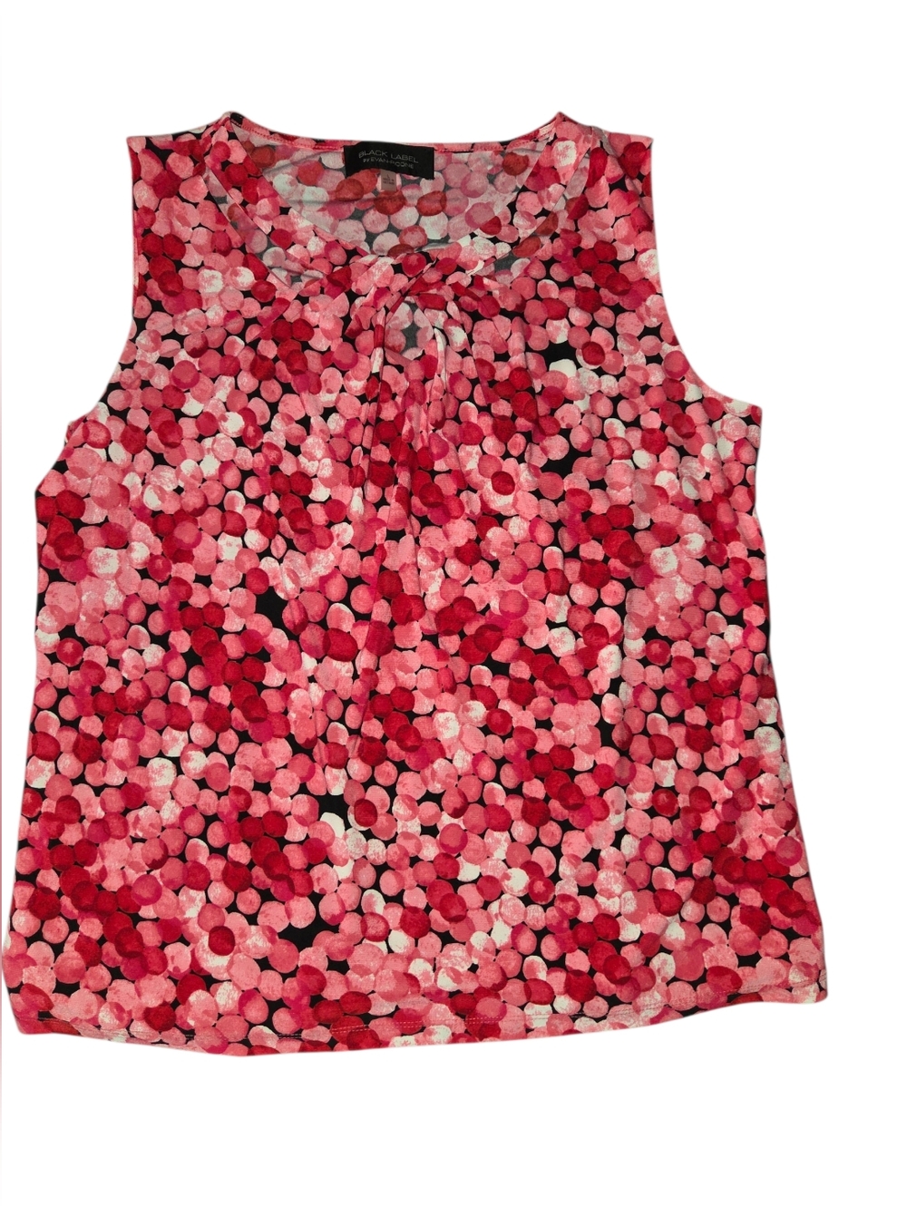 Evan Picone Pink & Red Polka Dot Sleeveless Camisole